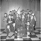 Boy scouts with exposition prizes